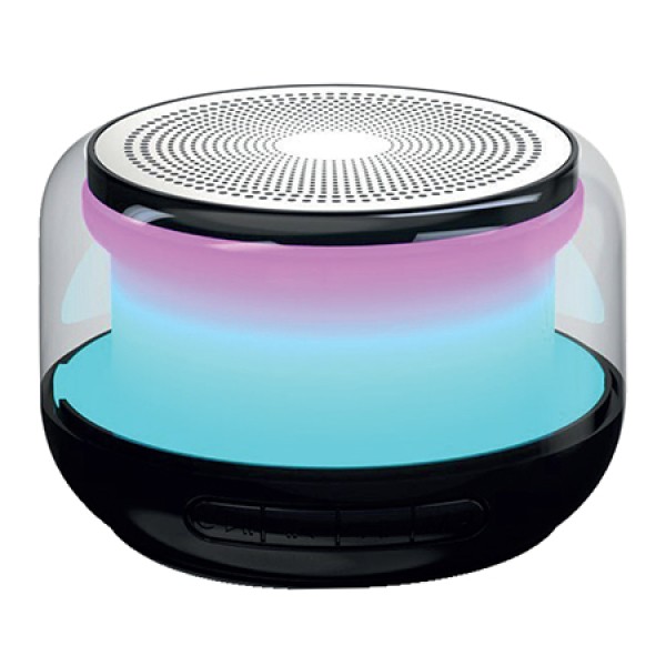 BOXA BLUETOOTH 5W CU RGB SI FM - NEGRU