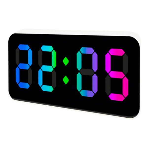 Ceas deșteptător setty rgb cu termometru ambiental, mod nocturn și alimentare usb Ceas deșteptător setty rgb cu termometru ambiental, mod nocturn și alimentare usb