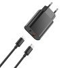 INCARCATOR RETEA USB + USB-C PD QC 20W + CABLU LIGHTNING -NEGRU INCARCATOR RETEA USB + USB-C PD QC 20W + CABLU LIGHTNING -NEGRU