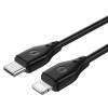 CABLU USB-C - LIGHTNING 1.2M 30W - negru CABLU USB-C - LIGHTNING 1.2M 30W - negru