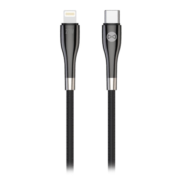 CABLU USB C - LIGHTNING 1M 27W - NEGRU CABLU USB C - LIGHTNING 1M 27W - NEGRU