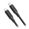 CABLU USB-C - USB-C PD 60W 1M - NEGRU