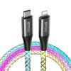 CABLU USB-C - LIGHTNING 27W ILUMINAT RGB CABLU USB-C - LIGHTNING 27W ILUMINAT RGB