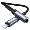 Adaptor audio lightning - jack 3.5mm negru - conexiune optimă