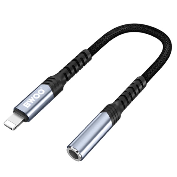 Adaptor audio lightning - jack 3.5mm negru - conexiune optimă