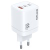 INCARCATOR RETEA PD+QC 2XUSB-C + USB-A 3.0 PD 2.4A 65W - ALB INCARCATOR RETEA PD+QC 2XUSB-C + USB-A 3.0 PD 2.4A 65W - ALB