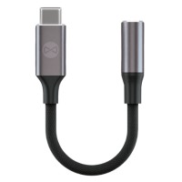 Adaptor audio tip c la jack 3.5mm - convertor plug-and-play negru