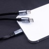 CABLU 3IN1 USB - LIGHTNING + 2 X USB-C 1.2M - NEGRU