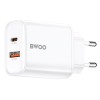 INCARCATOR RETEA 1X USB 1XUSB-C FAST CHARGING PD 36W - ALB INCARCATOR RETEA 1X USB 1XUSB-C FAST CHARGING PD 36W - ALB