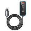INCARCATOR AUTO 30W PD 2X USB-C + 1X USB A - NEGRU INCARCATOR AUTO 30W PD 2X USB-C + 1X USB A - NEGRU
