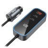 INCARCATOR AUTO 30W PD 2X USB-C + 1X USB A - NEGRU INCARCATOR AUTO 30W PD 2X USB-C + 1X USB A - NEGRU