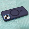 HUSA SILICON PENTRU IPHONE 17 PRO MAX CU INEL - ALBASTRU NAVY