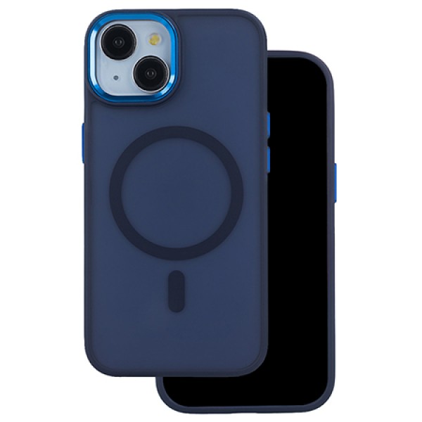 HUSA SILICON PENTRU IPHONE 17 PRO MAX CU INEL - ALBASTRU NAVY