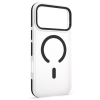 HUSA PROTECTIE MAG CASE IPHONE 17 PRO MAX - TRANSPARENT/NEGRU