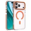 HUSA PROTECTIE MAG CASE IPHONE 17 PRO MAX - TRANSPARENT/PORTOCALIU