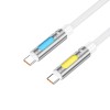 CABLU USB-C - USB - C 1.2M 240W CU RGB SI AROMATHERAPY - ALB CABLU USB-C - USB - C 1.2M 240W CU RGB SI AROMATHERAPY - ALB