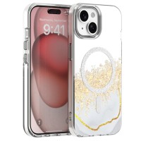 HUSA SILICON PENTRU IPHONE 15 - ALB