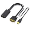 Adaptor hdmi mama la vga tata + usb alimentare benfei, 1080p, negru Adaptor hdmi mama la vga tata + usb alimentare benfei, 1080p, negru