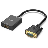 Adaptor hdmi mama la vga tata benfei, full hd 1080p, jack audio 3.5mm, negru