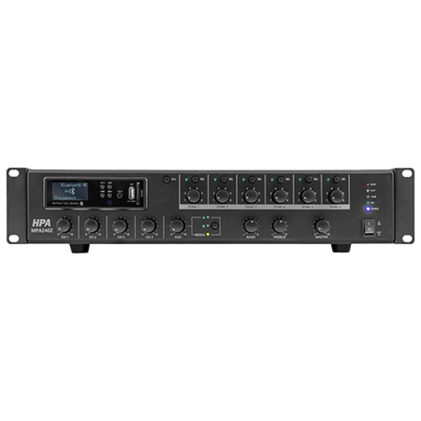 Amplificator linie 19'' 110v/240w 6 zone bluetooth/usb Amplificator linie 19'' 110v/240w 6 zone bluetooth/usb