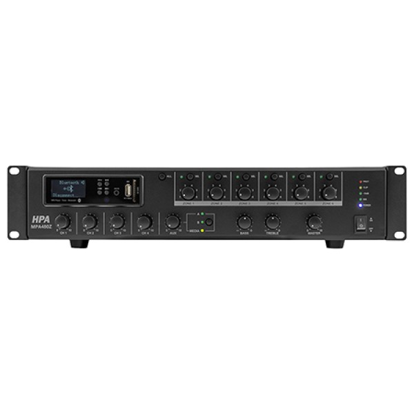 Amplificator linie 19'' 480w 6 zone bluetooth/usb Amplificator linie 19'' 480w 6 zone bluetooth/usb