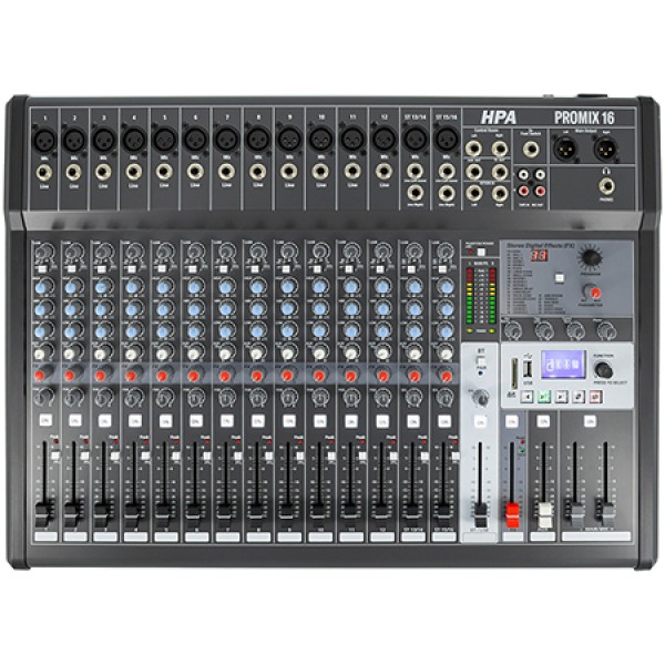 MIXER DIGITAL 16 CANALE 48V BT/USB/SD
