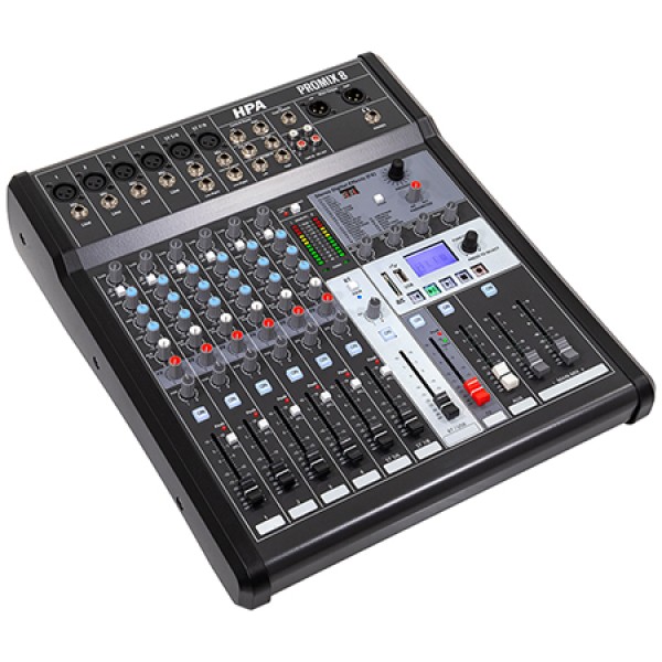 MIXER DIGITAL 8 CANALE 48V BT/USB/SD MIXER DIGITAL 8 CANALE 48V BT/USB/SD
