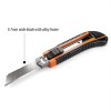 Cutter profesional cu lamă retractabilă, 9,7 mm, antiderapant, ușor de utilizat Cutter profesional cu lamă retractabilă, 9,7 mm, antiderapant, ușor de utilizat