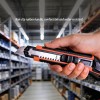 Cutter profesional cu lamă retractabilă, 9,7 mm, antiderapant, ușor de utilizat Cutter profesional cu lamă retractabilă, 9,7 mm, antiderapant, ușor de utilizat