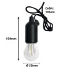 LAMPA LED RETRO CU FILAMENT CU BATERII - NEGRU