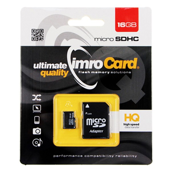 MICRO SD 16GB CL 10 UHS-1 + ADAPTOR SD MICRO SD 16GB CL 10 UHS-1 + ADAPTOR SD