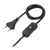 CABLU ALIMENTARE 2X0.75 CU INTRERUPATOR 2M - NEGRU CABLU ALIMENTARE 2X0.75 CU INTRERUPATOR 2M - NEGRU