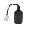 DULIE SOCLU E27 CU CONECTOR RAPID CABLU 16CM - NEGRU