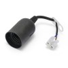 DULIE SOCLU E27 CU CONECTOR RAPID CABLU 16CM - NEGRU