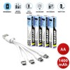 SET 4 ACUMULATORI LR6 AA 1400MAH CU INCARCARE TIP C VELAMP SET 4 ACUMULATORI LR6 AA 1400MAH CU INCARCARE TIP C VELAMP
