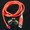 CABLU 1M 3IN1 TIP C/IPHONE/MICRO USB ILUMINAT LED ROSU CABLU 1M 3IN1 TIP C/IPHONE/MICRO USB ILUMINAT LED ROSU