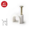 Set 50 buc cleme plastic 7mm - alb, organizare cabluri, durabilitate înaltă Set 50 buc cleme plastic 7mm - alb, organizare cabluri, durabilitate înaltă
