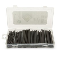 SET 100BUC TUBURI TERMOCONTRACTABILE 10CM - NEGRU