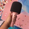 MICROFON KARAOKE CU DIFUZOR INCORPORAT - ROZ MICROFON KARAOKE CU DIFUZOR INCORPORAT - ROZ