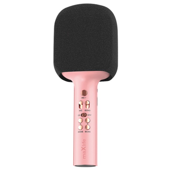 MICROFON KARAOKE CU DIFUZOR INCORPORAT - ROZ MICROFON KARAOKE CU DIFUZOR INCORPORAT - ROZ