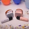 MINI BOXA KARAOKE CU MICROFON WIRELESS - ALB