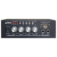 Amplificator karaoke 2x25w - bluetooth, usb, sd, telecomandă