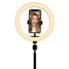 TREPIED SELFIE CU LAMPA CIRCULARA LED 5W 10''/25CM TREPIED SELFIE CU LAMPA CIRCULARA LED 5W 10''/25CM