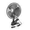 Ventilator auto 24v mini 6 inch pentru camioane și dubă, negru, oscilație