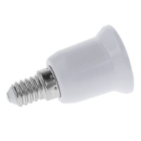 Adaptor e14 la e27 - adaptor soclu alb pentru iluminat led