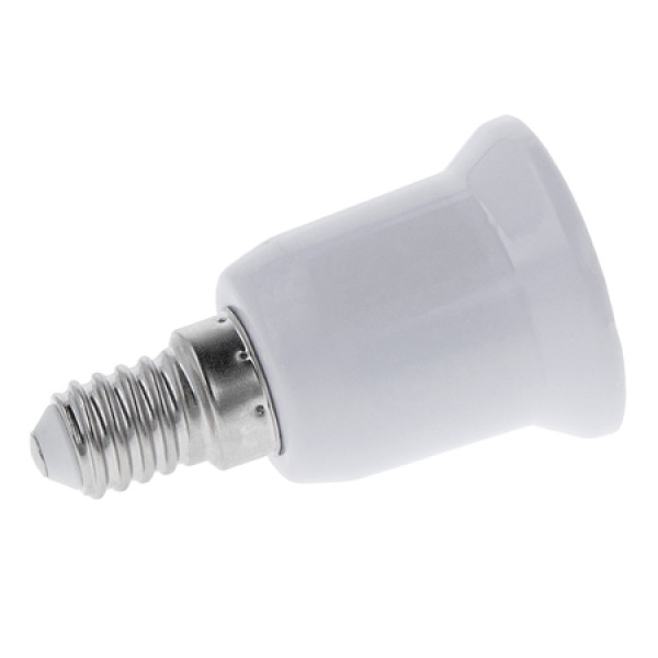 Adaptor e14 la e27 - adaptor soclu alb pentru iluminat led