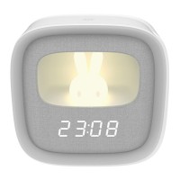 Ceas deșteptător cu lumină veghe, 1200 mah, usb-c, alb, dimmer inclus