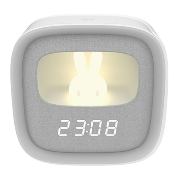 Ceas deșteptător cu lumină veghe, 1200 mah, usb-c, alb, dimmer inclus Ceas deșteptător cu lumină veghe, 1200 mah, usb-c, alb, dimmer inclus