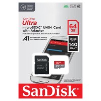 CARD MEMORIE MICROSDXC 64GB 140MB/S CL10 UHS-I SANDISK