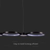 CANDELABRU LED 38W 4000K 95X100CM - NEGRU